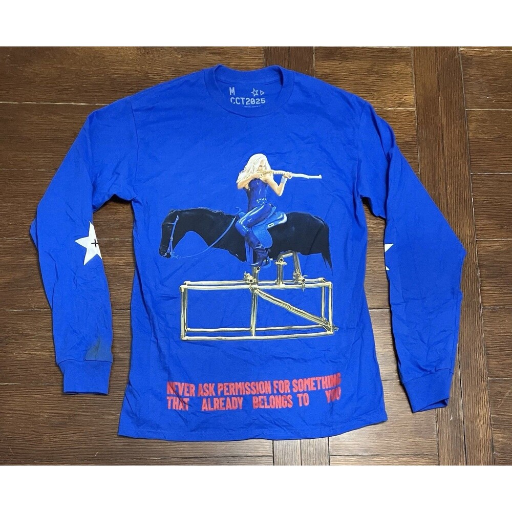 Beyonce American Requiem Long Sleeve Size M Cowboy Carter Tour 2025 Merch NWOT